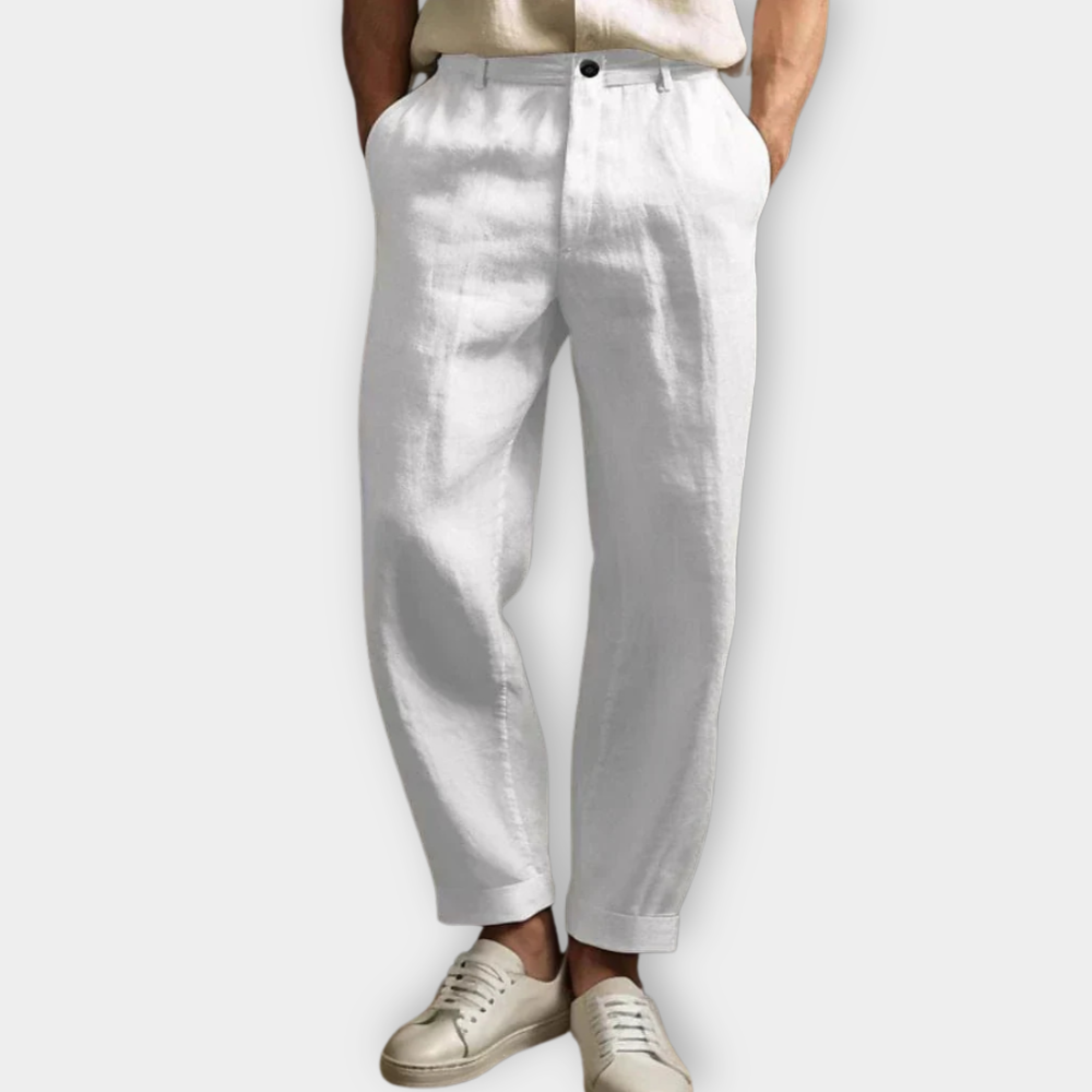 LUXURY LINEN PANTS ITALIAN STYLE