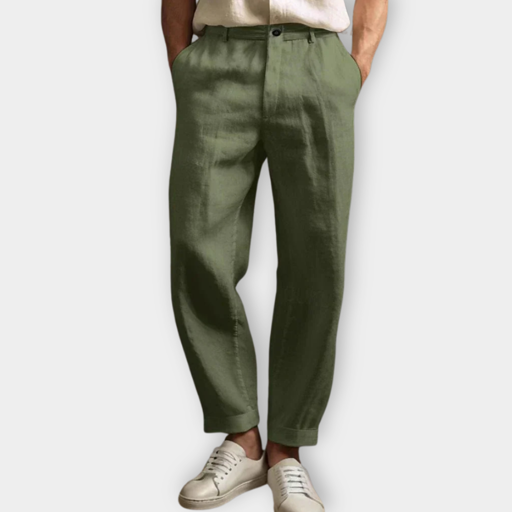 LUXURY LINEN PANTS ITALIAN STYLE