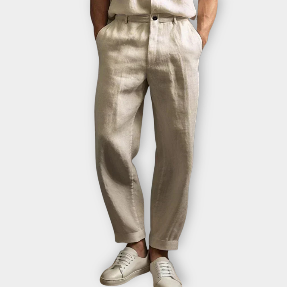 LUXURY LINEN PANTS ITALIAN STYLE