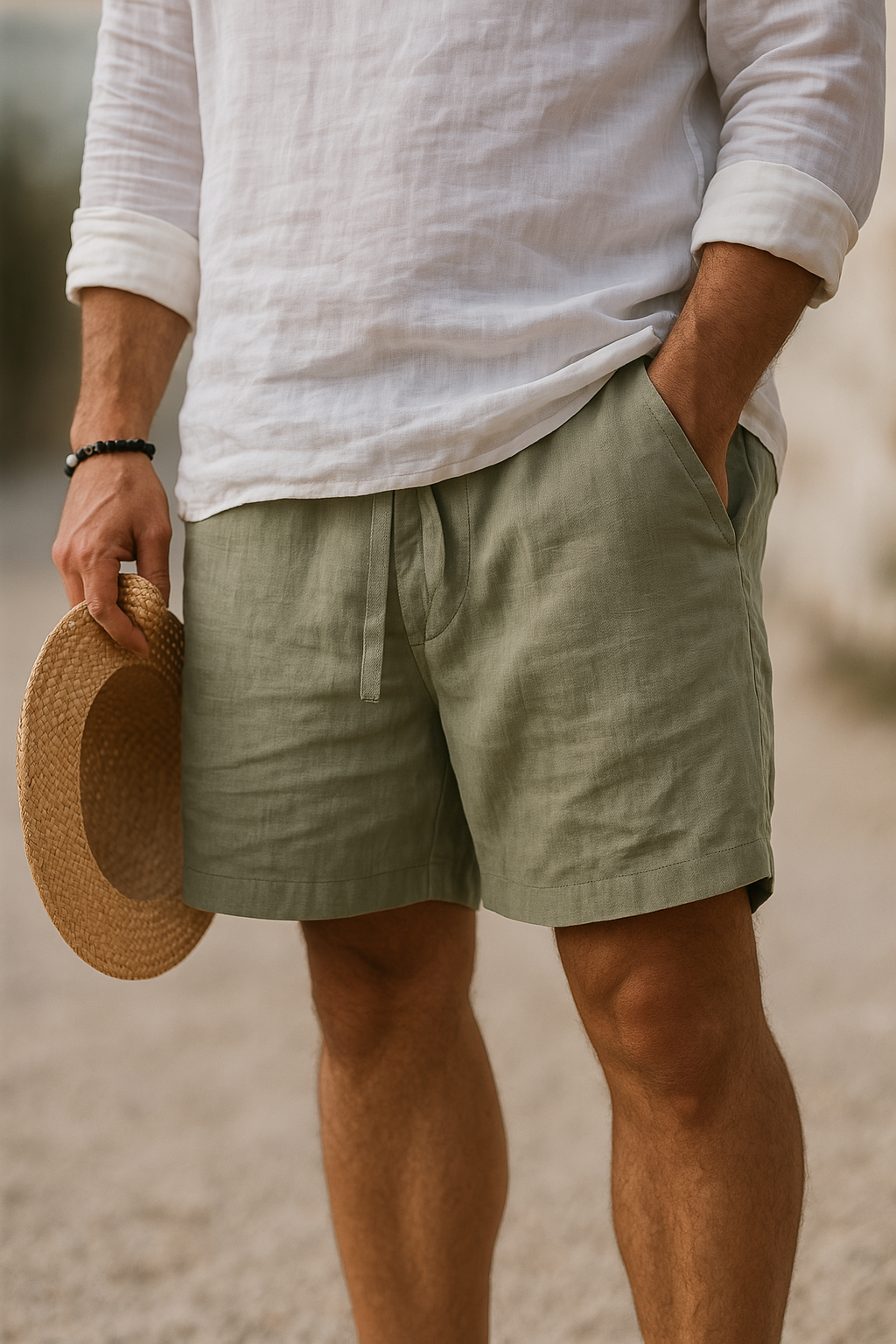 COTTON-LINEN PANTS