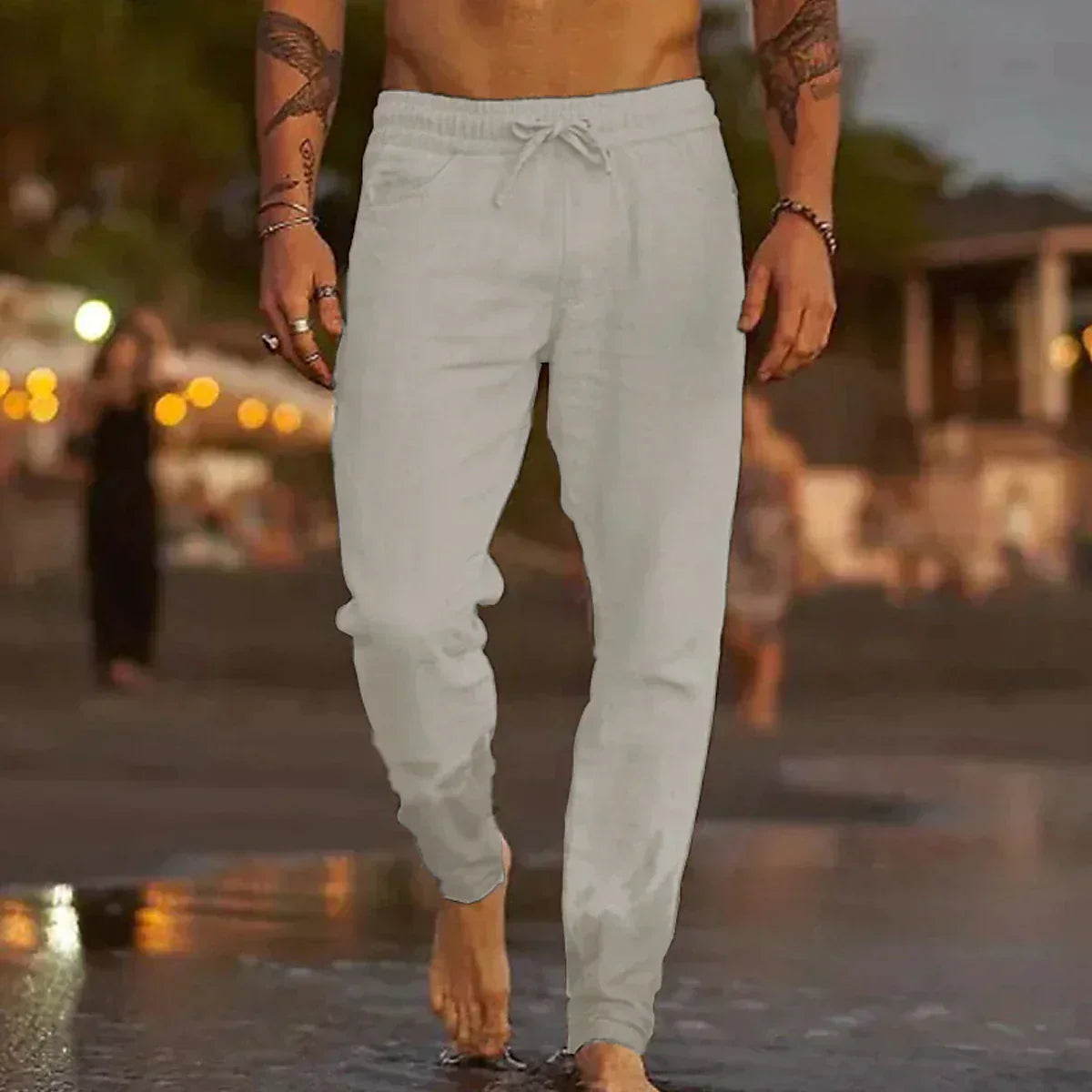 JON | LINEN BEACH PANTS