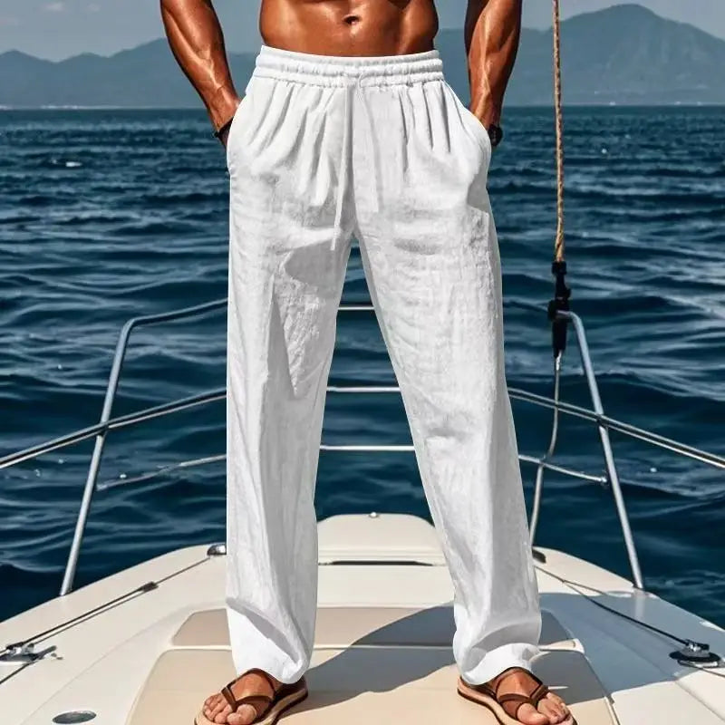 RELAXED LINEN PANTS