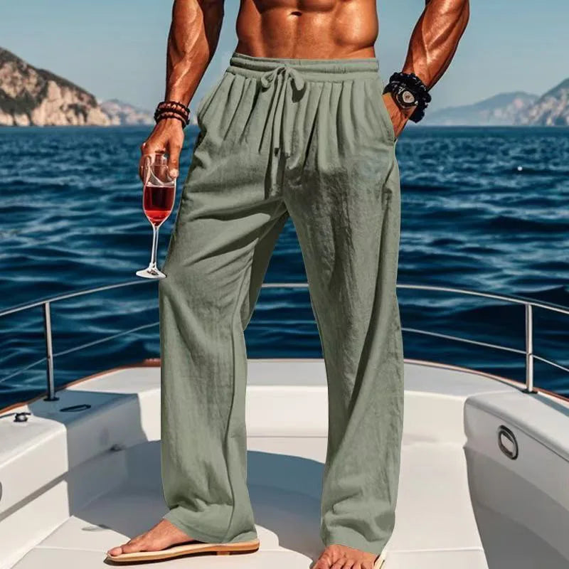RELAXED LINEN PANTS