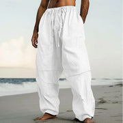 SUMMER PANTS IN LINEN AND COTTON