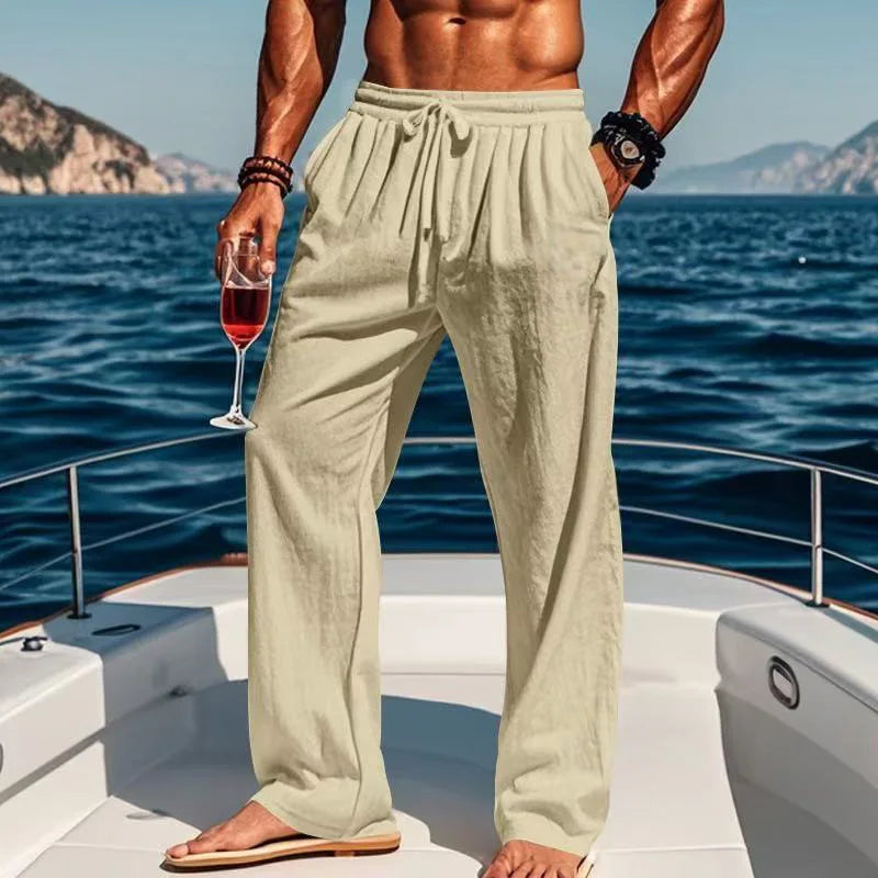 RELAXED LINEN PANTS