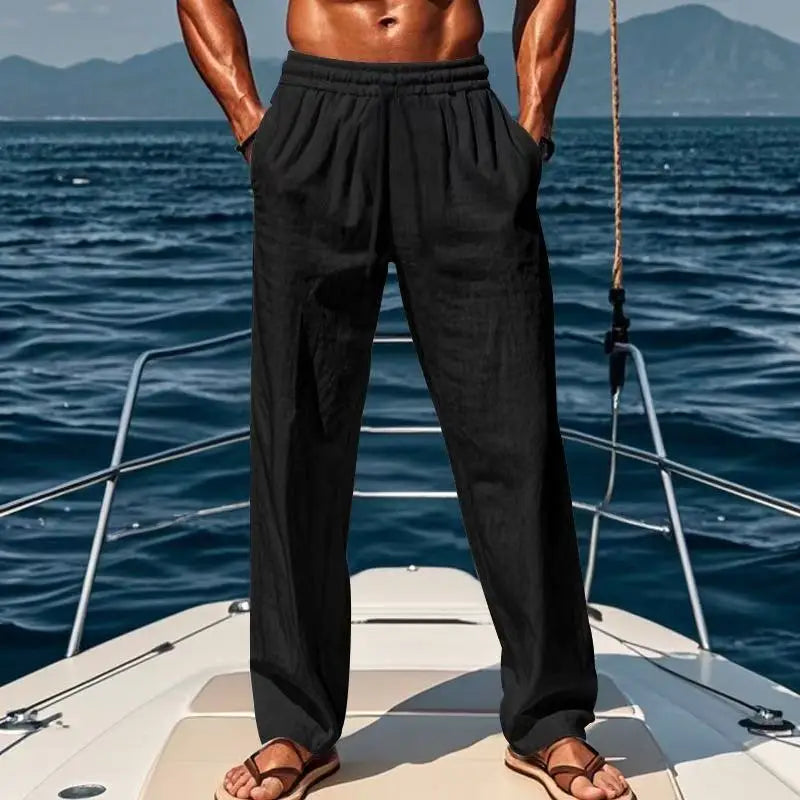 RELAXED LINEN PANTS