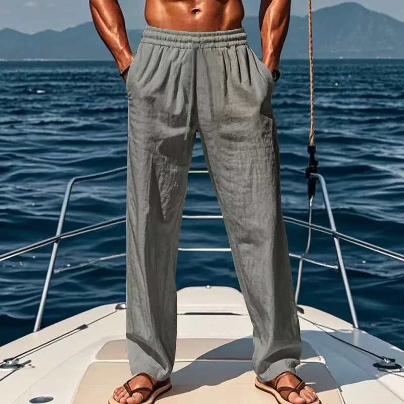 RELAXED LINEN PANTS